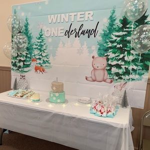 Winter Onederland Backdrop